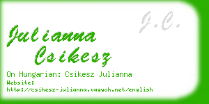 julianna csikesz business card